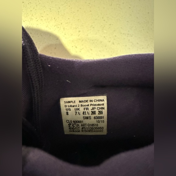 GUC: Adidas Lillard 2 Boost Primeknit Size 8 - Picture 4 of 5